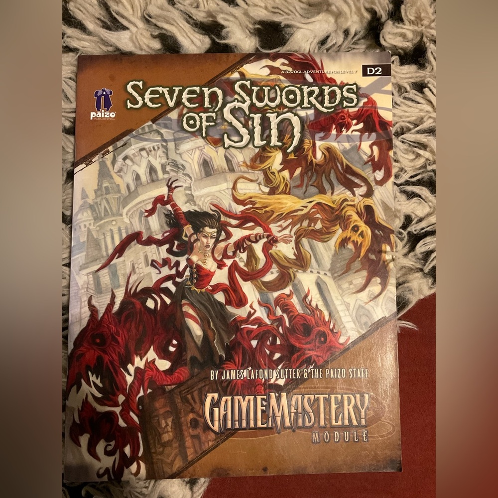 PATHFINDER RPG SEVEN SWORDS OF SIN GAME MASTERY MODULE